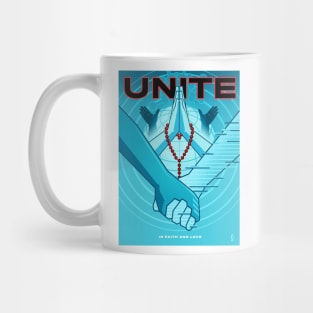 UNITE in Faith and Love Poster Mug